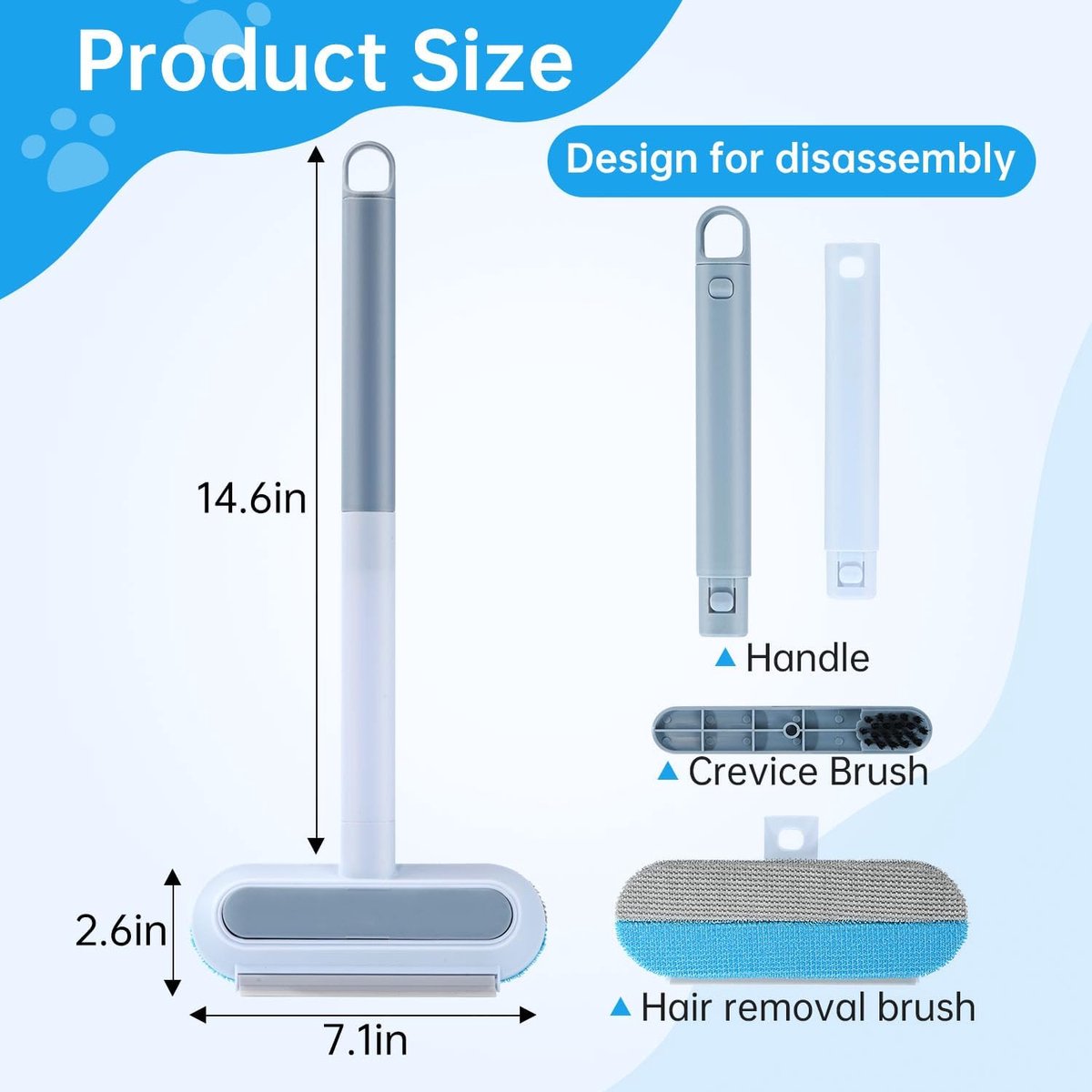 Pet Hair Remover – Manual Lint Brush – Suitable for sofas, cat beds and floors. - Product image 6