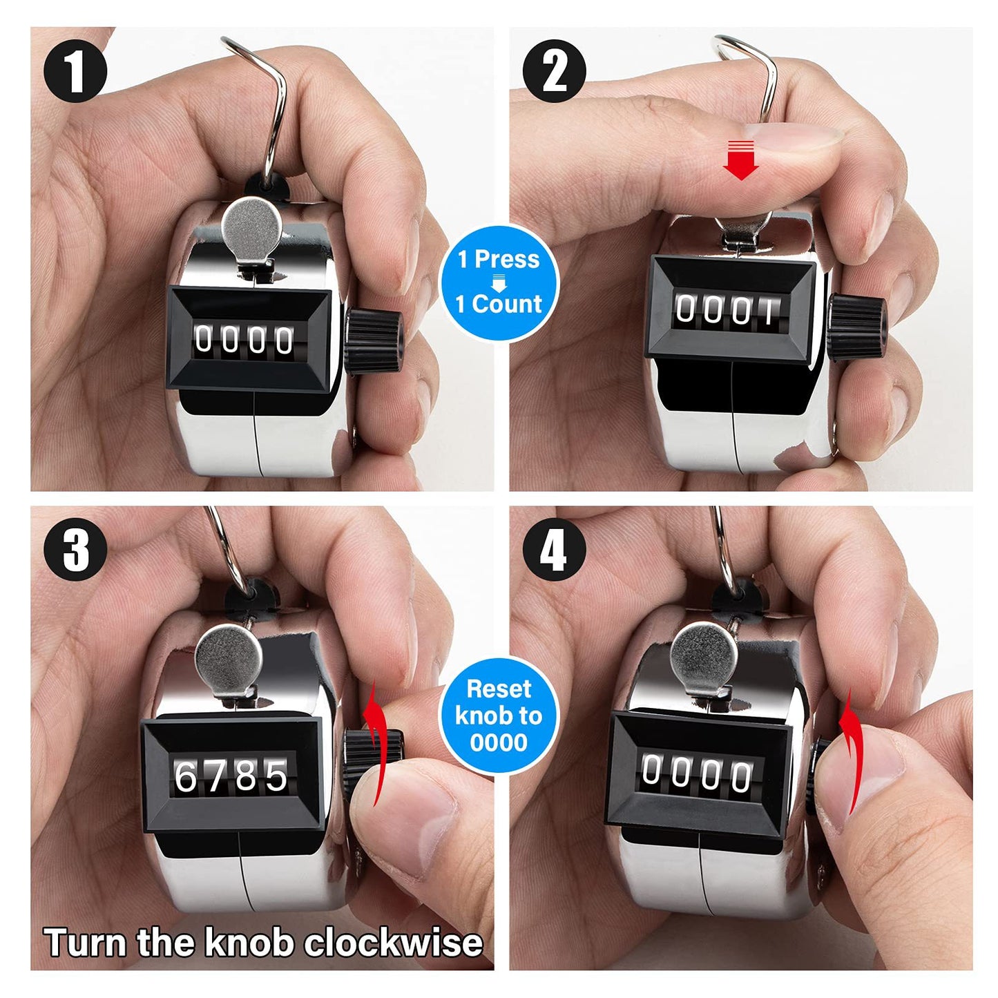 Hand counter - manual click counter - Hand counter - People counter - Product image 4
