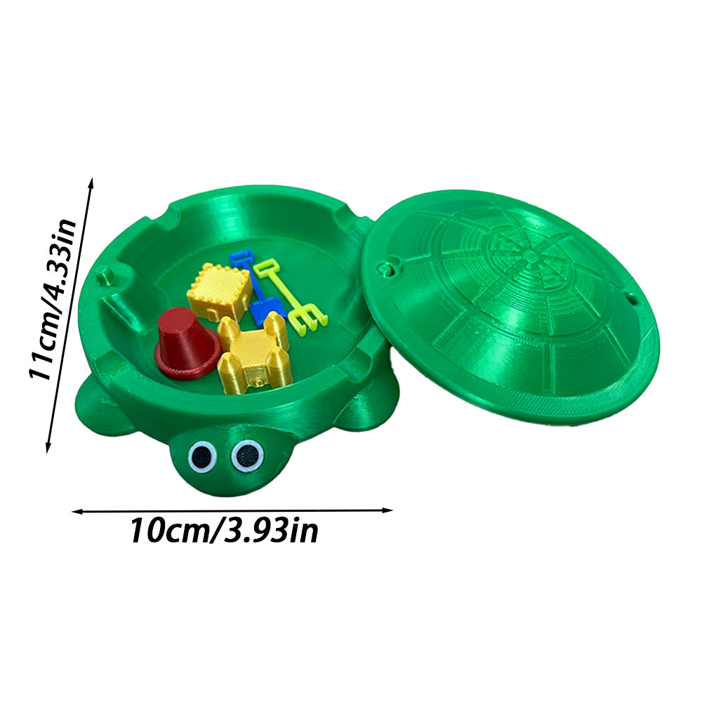Mini Turtle Sandbox Desk Toy with Small Tools, Mini Zen Garden Fidget Stress Relief Toys for Adults and Kids, Desktop Decor Accessories for Home and Office - Product image 5