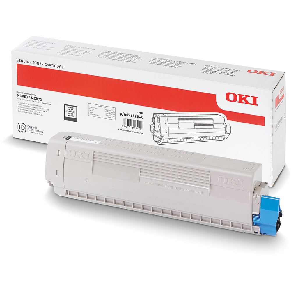 OKI MC873 Black Toner - Main product image