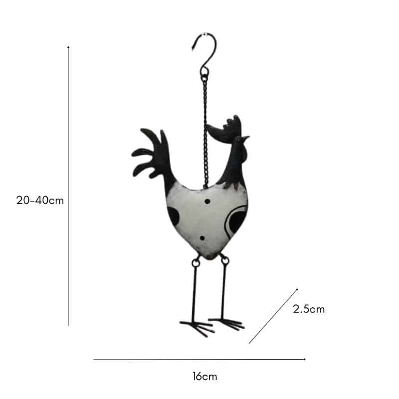 Hanging Black + White Dots Chook - Product image 2