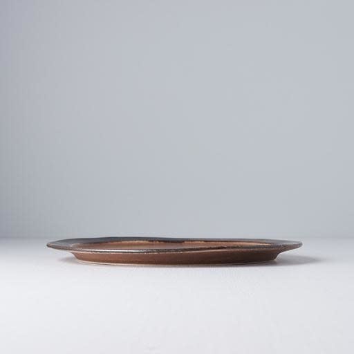 Plate Organic Flat 25.5cm Toffee Glaze - Product image 3