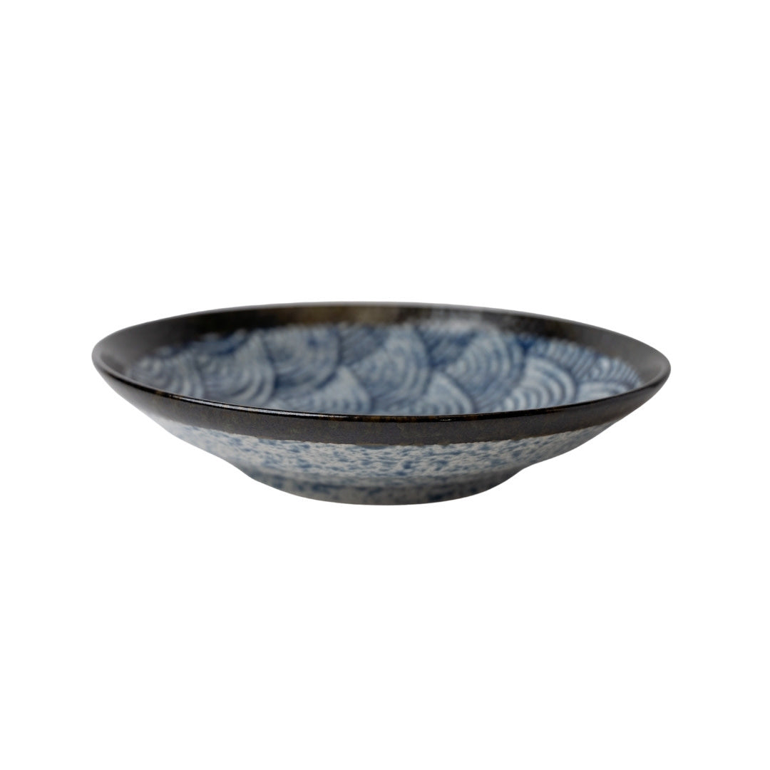 Pasta Bowl Open 23cm Blue Wave Design - Product image 4