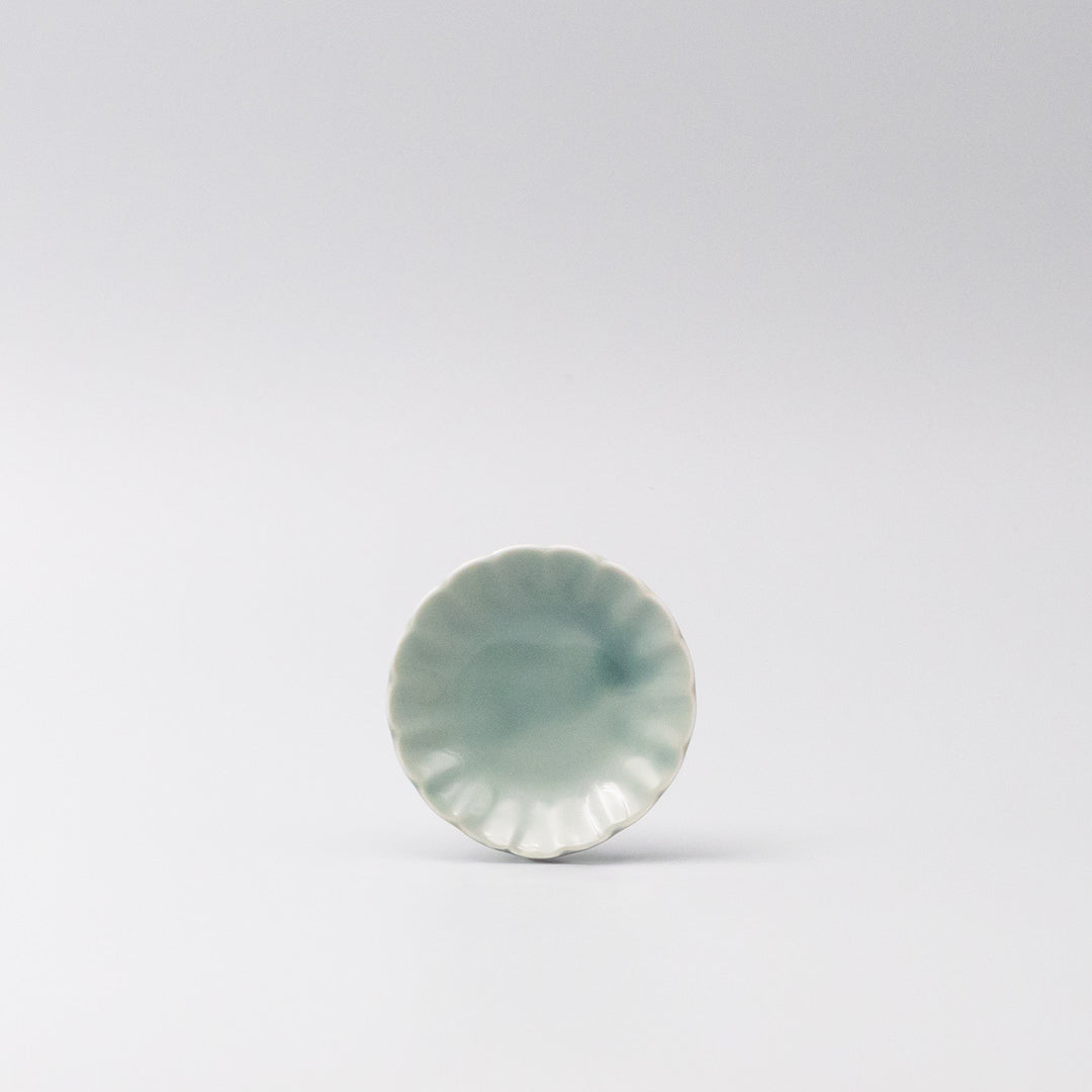 Sauce Dish 8cm Scallop Celadon Gloss Glaze - Product image 4