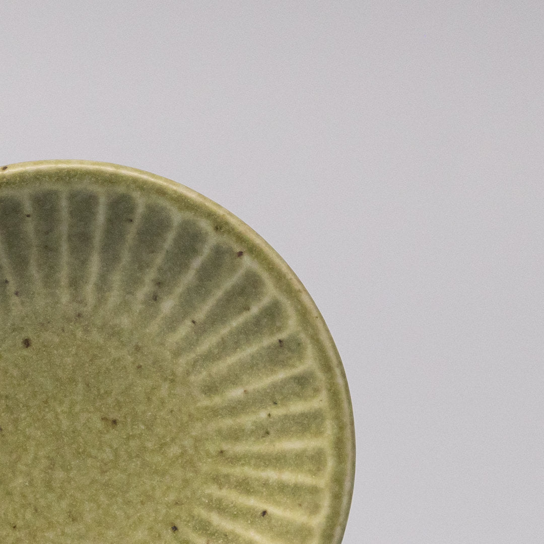 Sauce Dish 9.5cm Sunburst Green Glaze - Product image 4