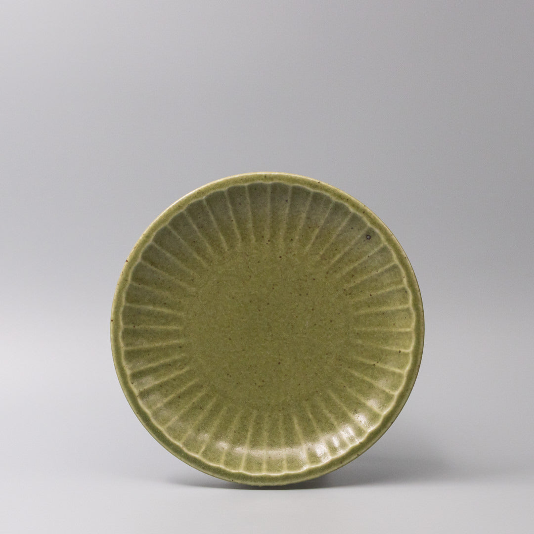 Plate 21.5cm Sunburst Green Glaze - Product image 4