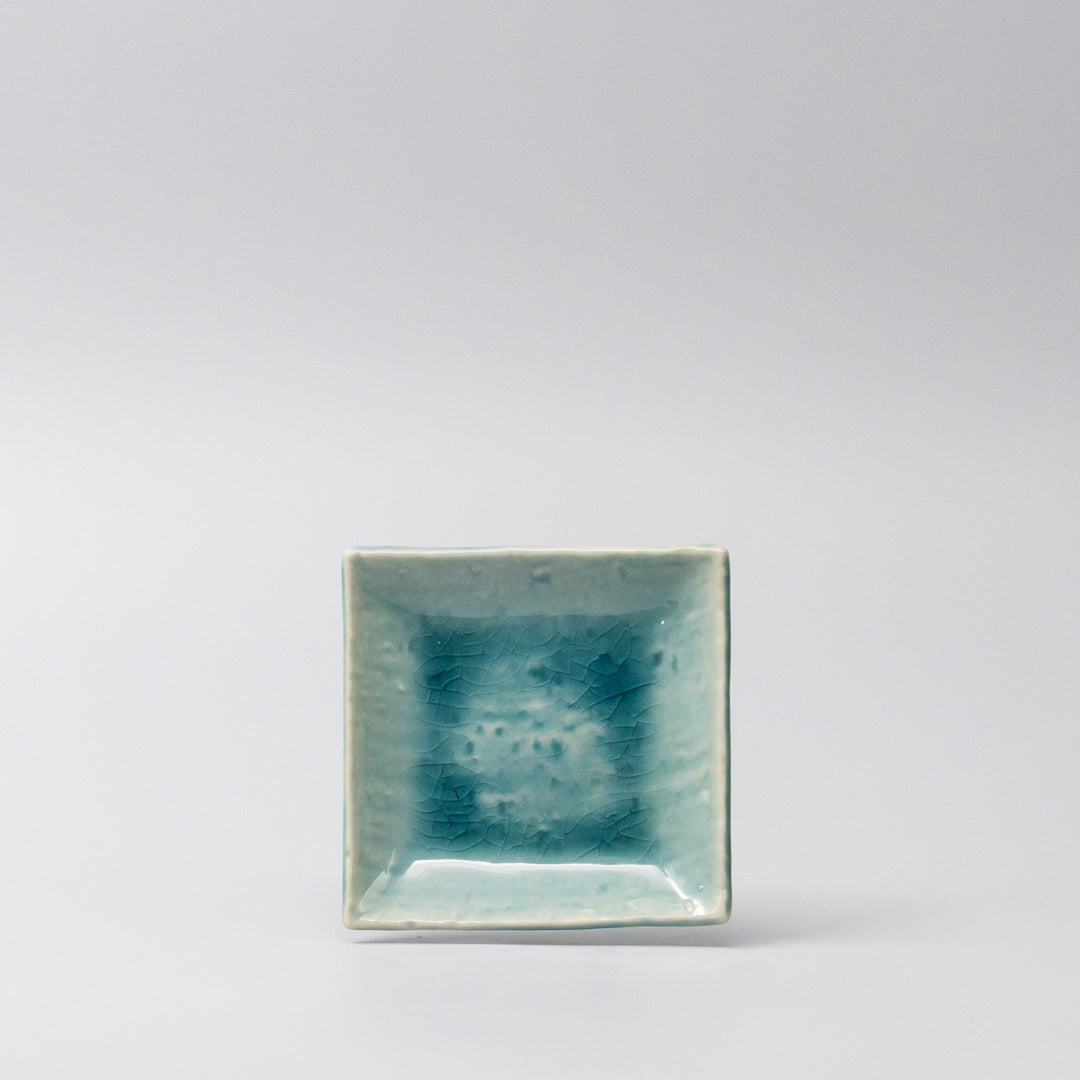 Sauce Dish 10cm Crackle Turquoise Glaze - Product image 4