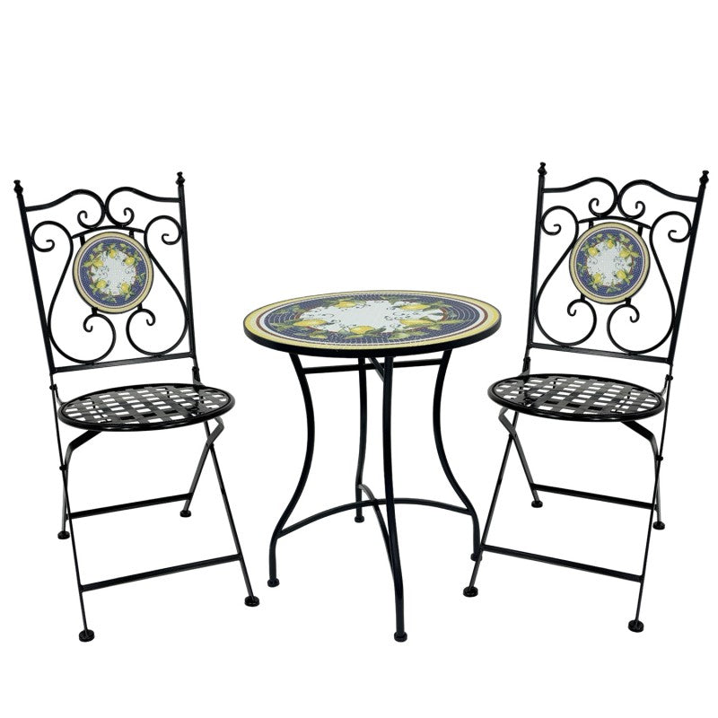 Molto Bene Lemon 3pc Setting Table Chairs - Main product image