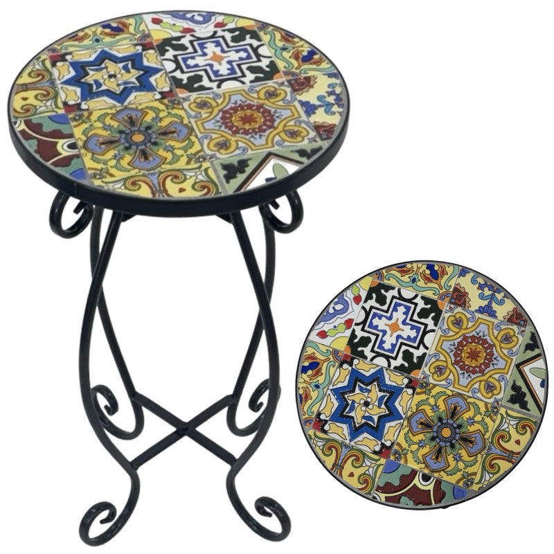 Colorata Mosaic Side Table 50cm - Main product image