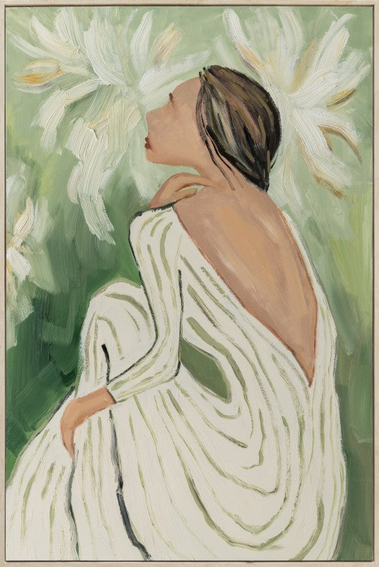 Dawn With The Flowers Framed Artwork 120cm - Main product image