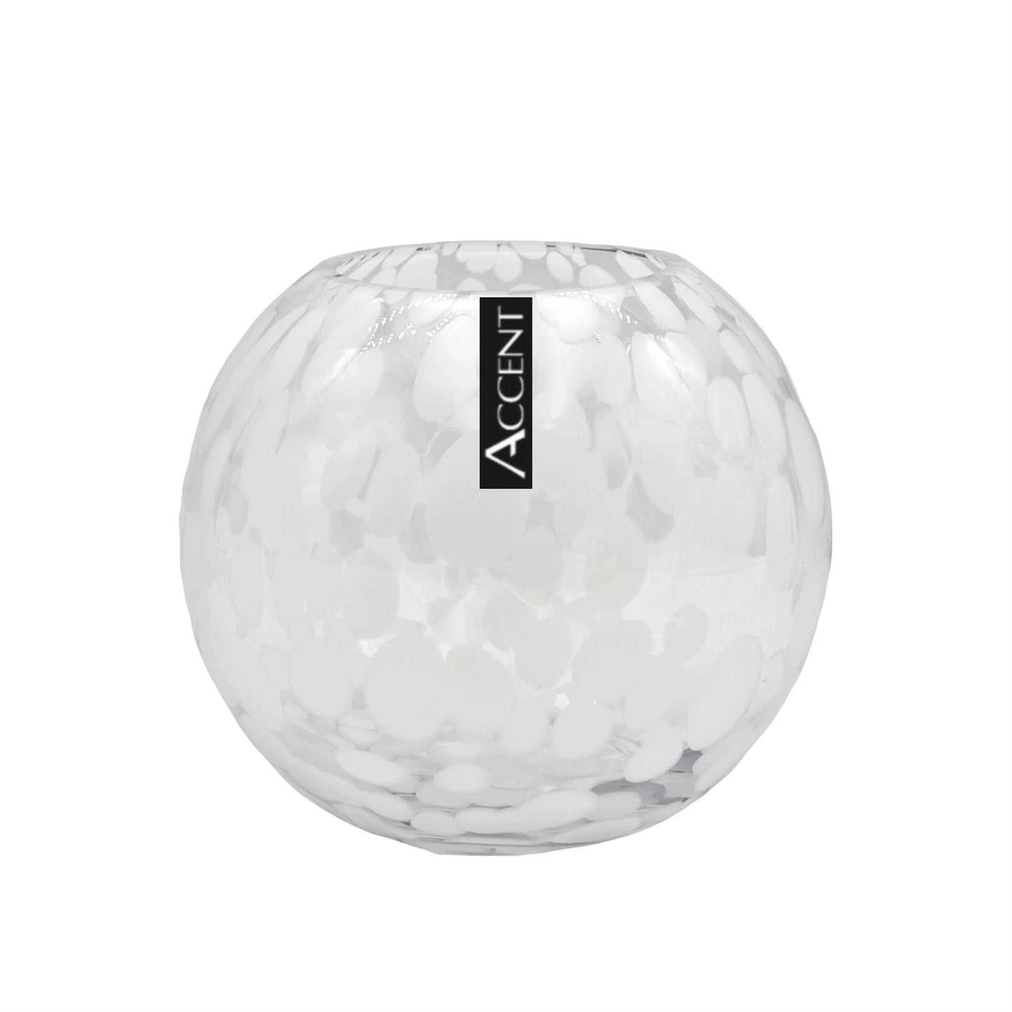 bulk 6 White Speckle Rose Bowl 16cm - Main product image