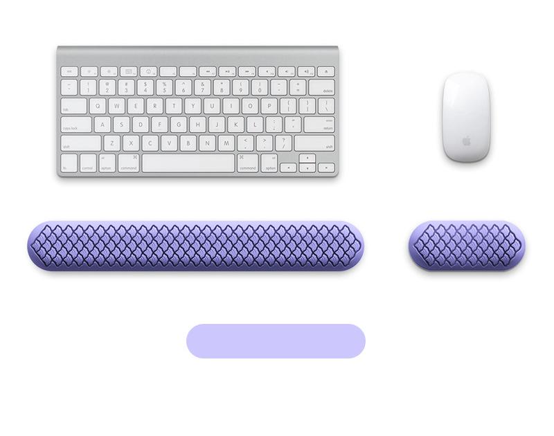 Ergonomic Keyboard & Mouse Wrist Rest Set - Soft Silicone, Non - Slip Base, Comfortable Support