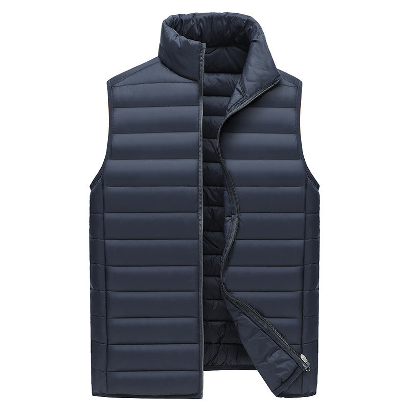 XXXL Navy Blue Men's Lightweight Puffer Vest