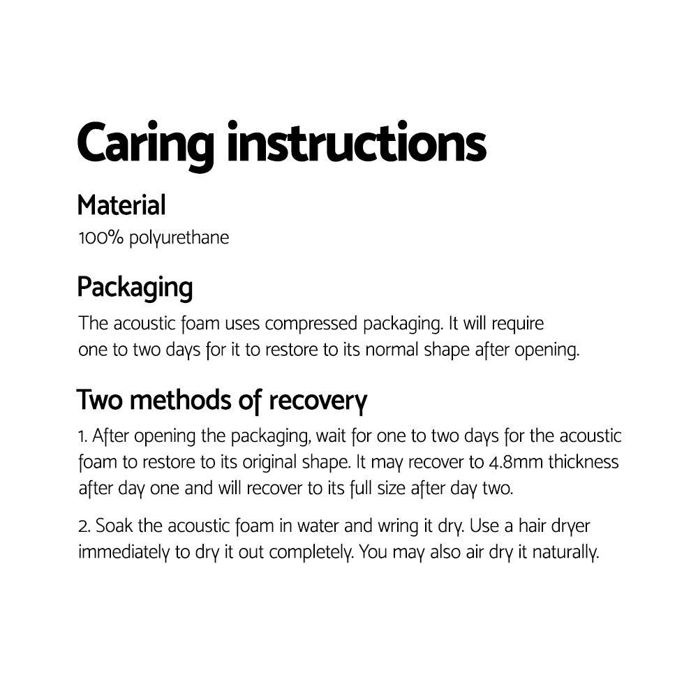 Alpha Acoustic Foam 20pcs 30x30x5cm Sound Absorption Proofing Panel Studio Wedge - Product image 7