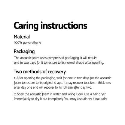 Alpha Acoustic Foam 40pcs 30x30x5cm Sound Absorption Proofing Panel Studio Wedge - Product image 7