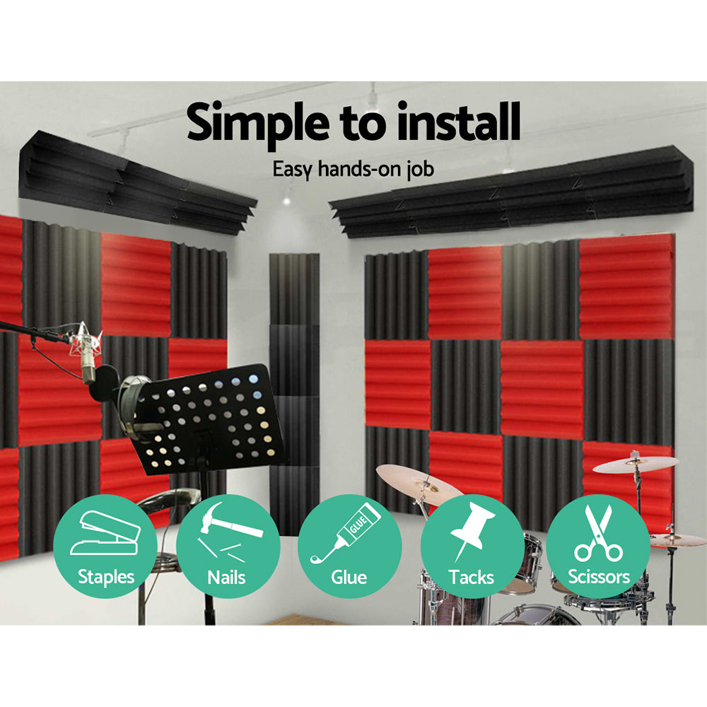 Alpha Acoustic Foam 20pcs Corner Bass Trap Sound Absorption Proofing Treatment - Product image 6
