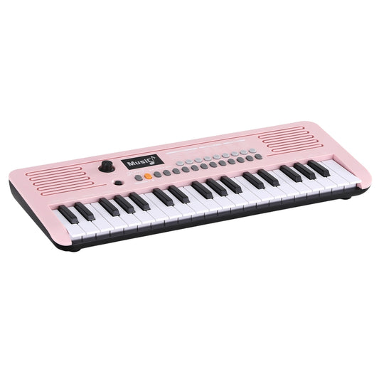 Alpha 37-Key Digital Piano Keyboard for Kids Beginners Electronic Keyboard Piano Gift Pink - Main product image