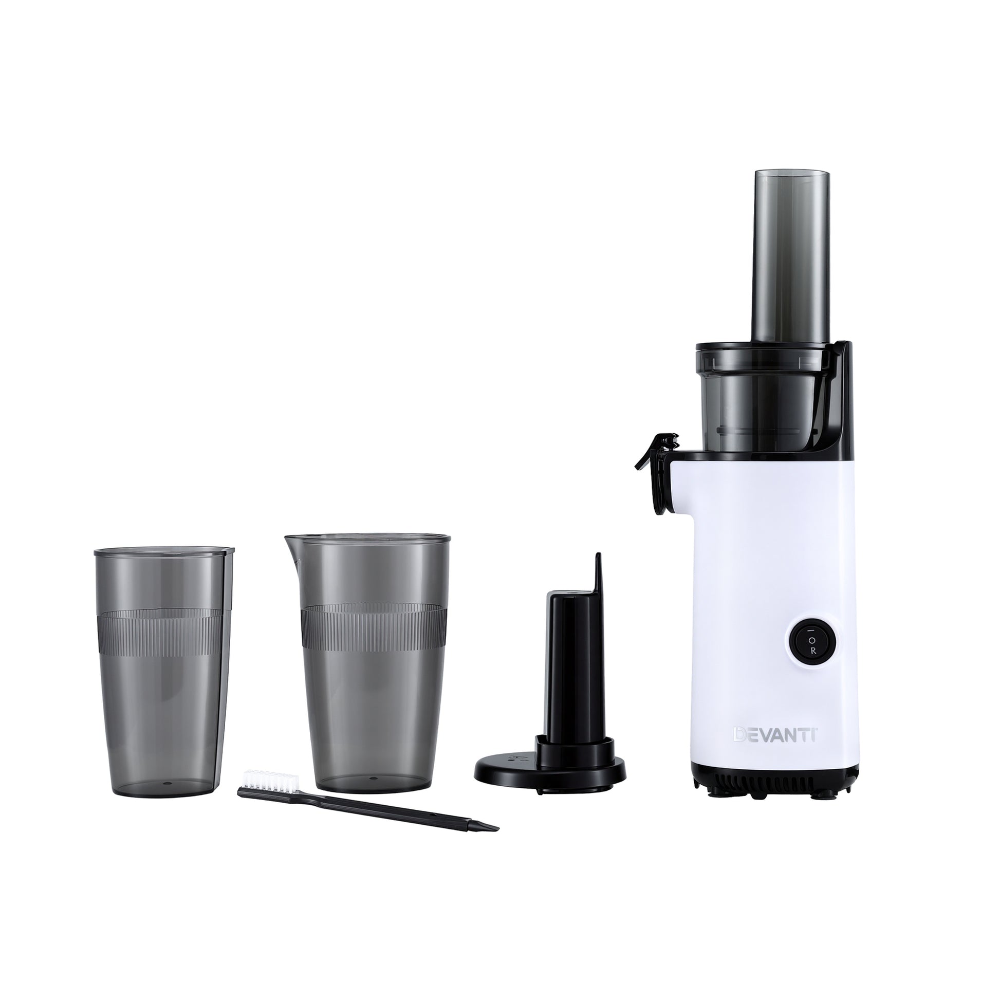 Devanti Slow Juicer Cold Press Fruit Juice Extractor 130W White - Product image 3