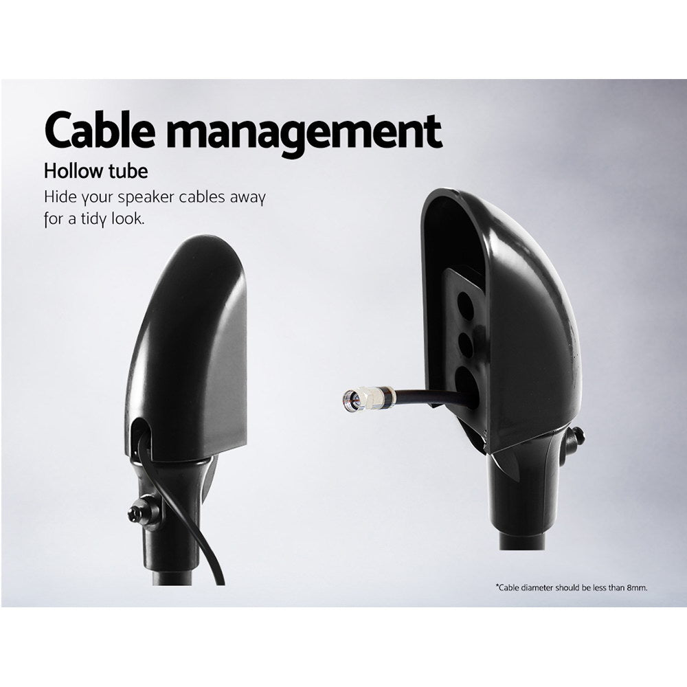 Alpha Speaker Stand 75-112cm Adjustable Height Surround Sound Studio Home 2pcs - Product image 6