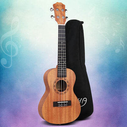 Alpha 23" Ukulele Natural Mahogany Concert Beginner Gift w/ Carry Bag - Product image 8