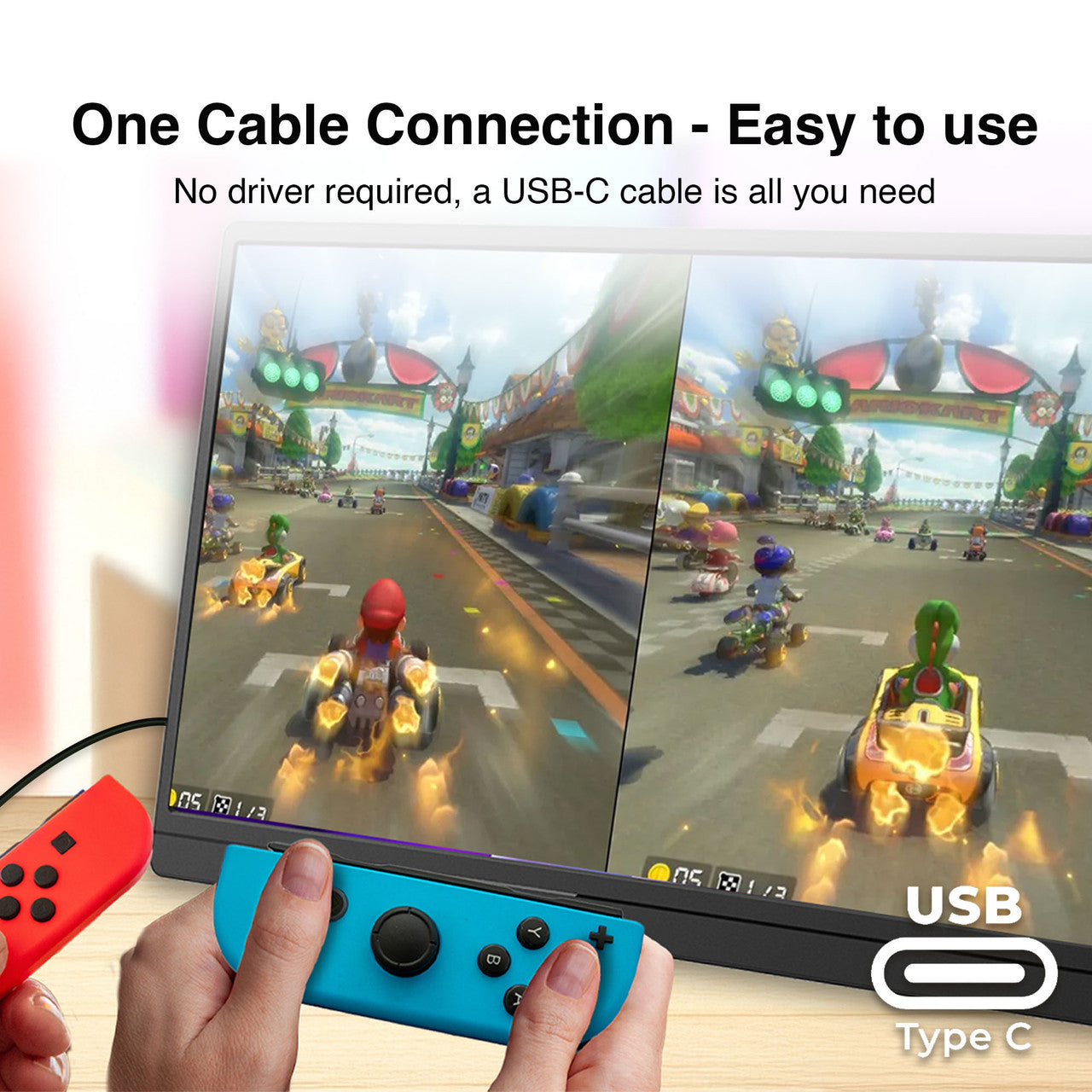 Laser 15.6 Portable Monitor with touch screen