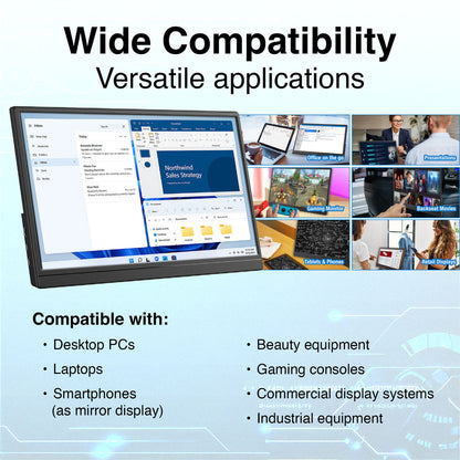 Laser 15.6 Portable Monitor with touch screen