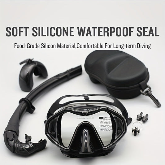 Adult Anti-Fog Snorkel Set with Dry Tube - Main product image