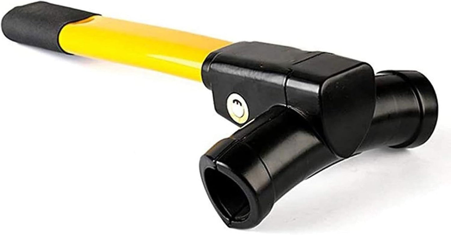 Steering Wheel Lock Strong Heavy Duty Anti-Theft Steering Wheel Lock Anti-Theft Retractable Hook Car Clutch Pedal Lock for Car Truck SUV Van Security with 2 Keys - Main product image