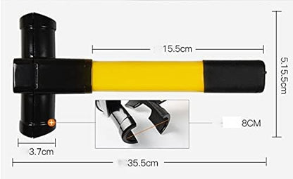 Steering Wheel Lock Strong Heavy Duty Anti-Theft Steering Wheel Lock Anti-Theft Retractable Hook Car Clutch Pedal Lock for Car Truck SUV Van Security with 2 Keys - Product image 2