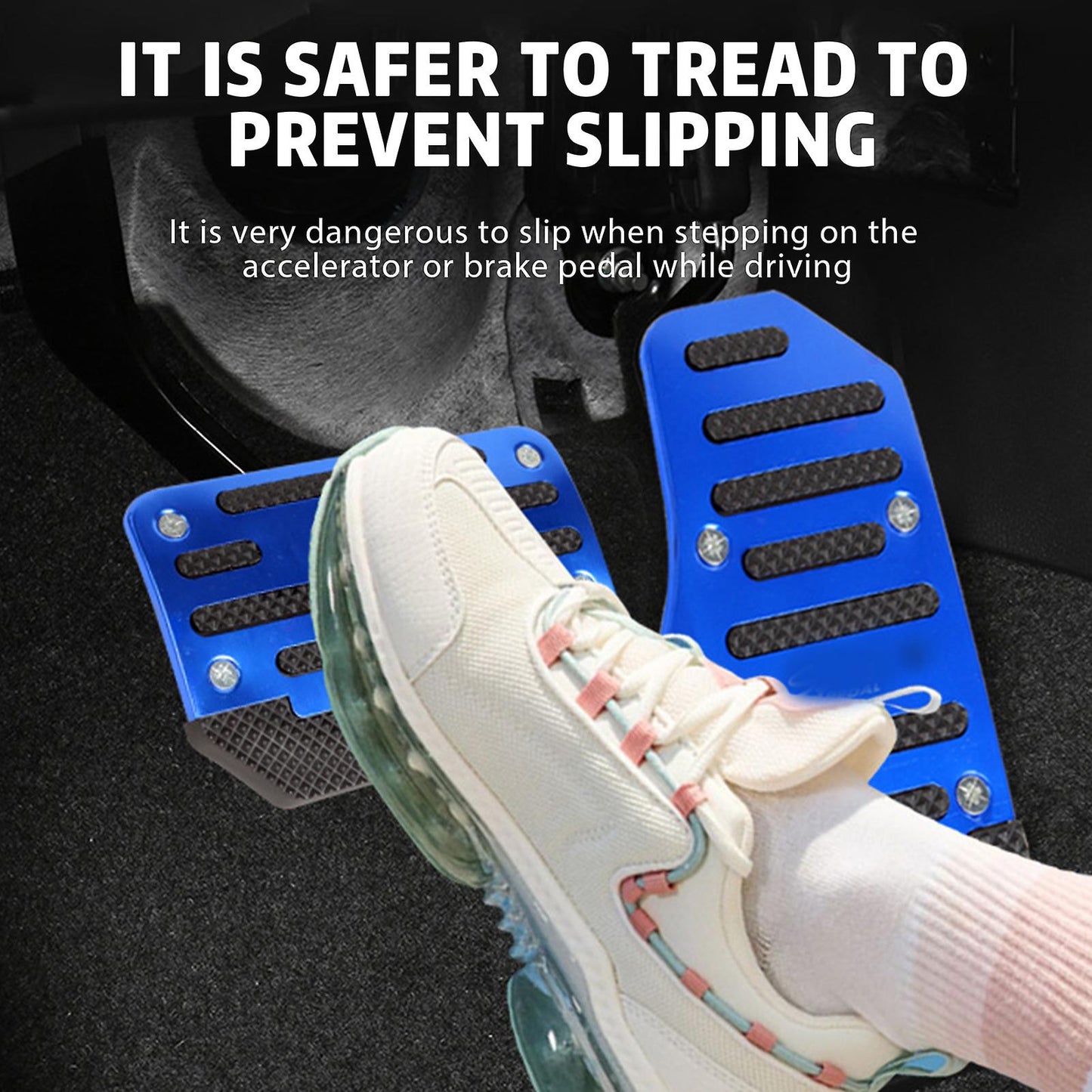 Car Anti-skid Foot Pedal Aluminum Alloy Car Pedals Universal Auto Accelerator Brake Pedal - Product image 3