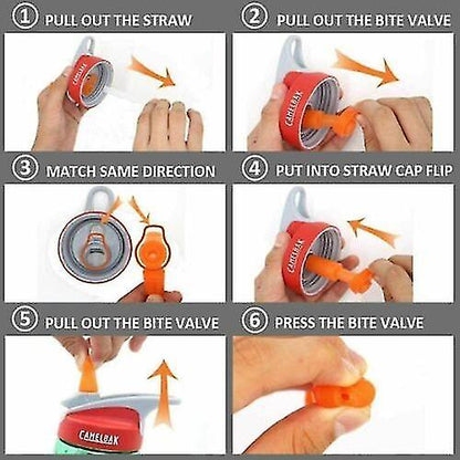 Kids Bite Valves Fit All Camel Bak Eddy Kids Bottle Straws - Product image 3