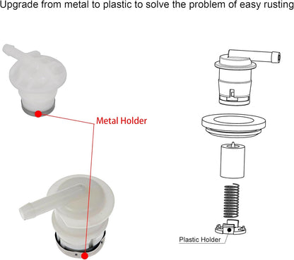 2pcs Fuel Tank Vent Valve, Gas Tank Vent Rollover Valve with Grommet Seal Kit Compatible with Jeep 84-96 Cherokee XJ Wagoneer, 86-92 Comanche MJ, 93-96 Grand Cherokee ZJ, 87-95 Wrangler YJ - Product image 4
