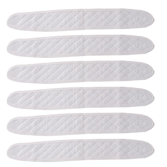 6pcs Cotton Baby Belly Band Infant Umbilical Cord Soft Newborn Navel Belt (White) - Main product image