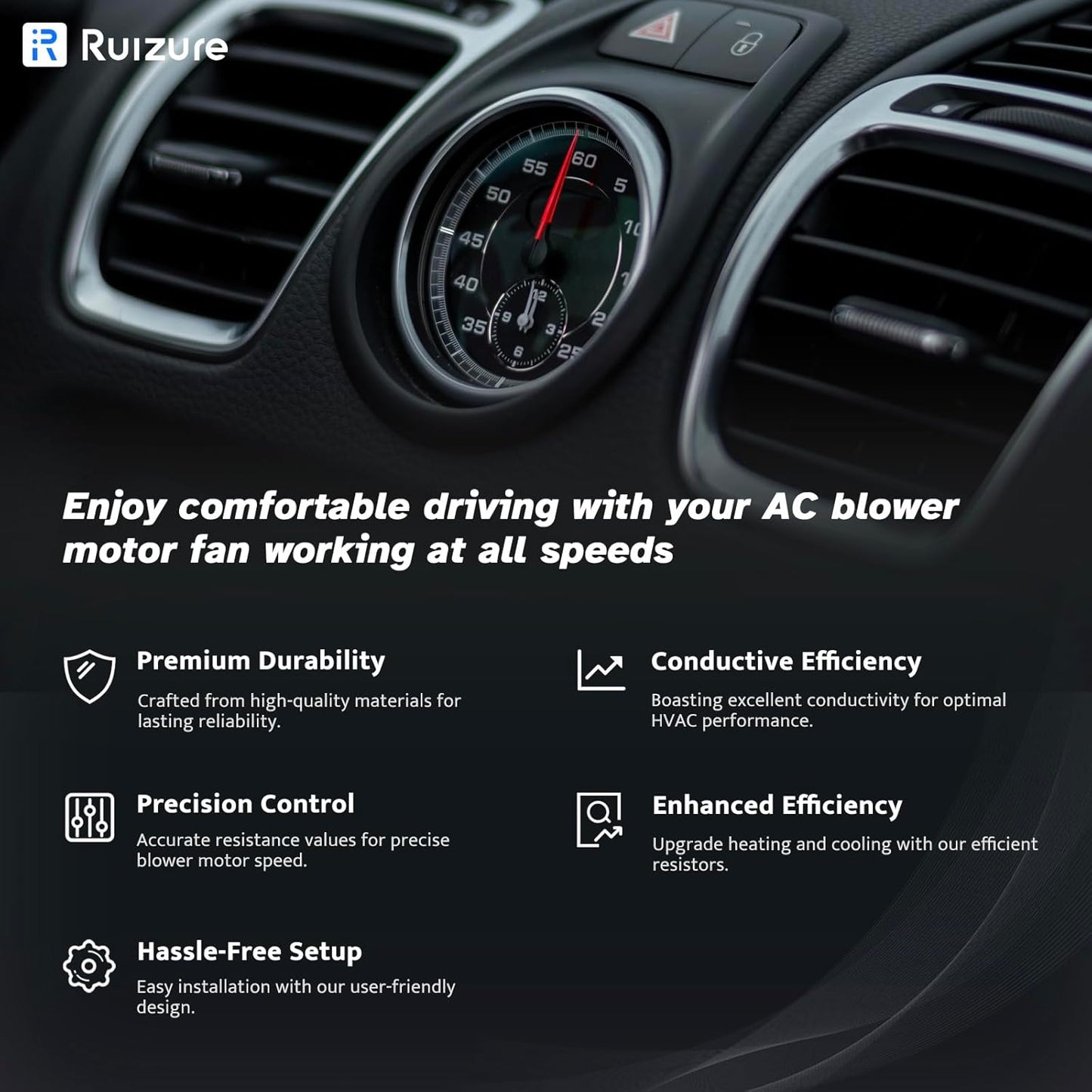 AC Blower Motor Resistor HVAC Heater fit for Toyota Tacoma 2005 2006 2007 2008 2009 2010 2011 2012 2013 2014 2015 2016 2017,‎ 973-582 JA1772 RU1435 4P1650 8713804050 8713804052 - Product image 2