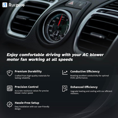 AC Blower Motor Resistor HVAC Heater fit for Toyota Tacoma 2005 2006 2007 2008 2009 2010 2011 2012 2013 2014 2015 2016 2017,‎ 973-582 JA1772 RU1435 4P1650 8713804050 8713804052 - Product image 2