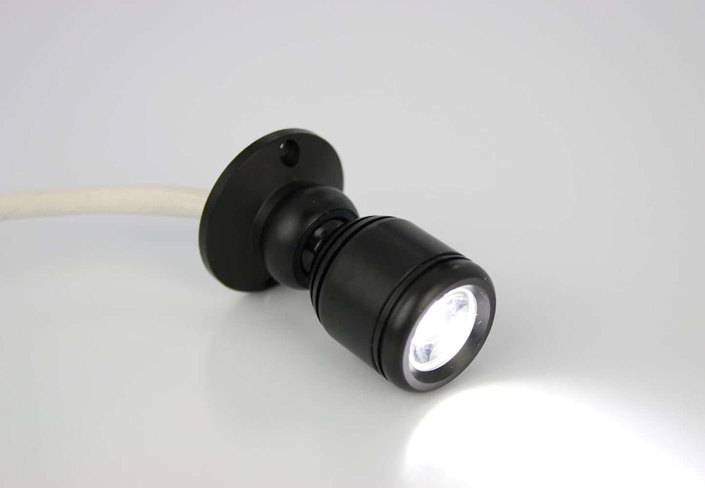 Micro Pivoting LED Spotlight - 1 Watt High Power LED Lamp - Tiny Size, Cool White LED, 12 to 28VDC - Product image 2