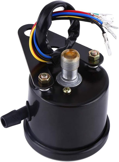 Motorcycle Odometer Speedometer Gauge Signal Dual Digital Display KM/H Universal 1pc(Black) - Product image 3