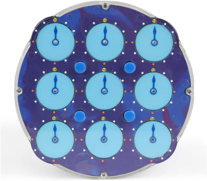 Speed Cube Clock M Magic Clock Transpsarent Blue Speed Clock Puzzle Educational Fidget Cube 3D Puzzle Toy - Product image 2