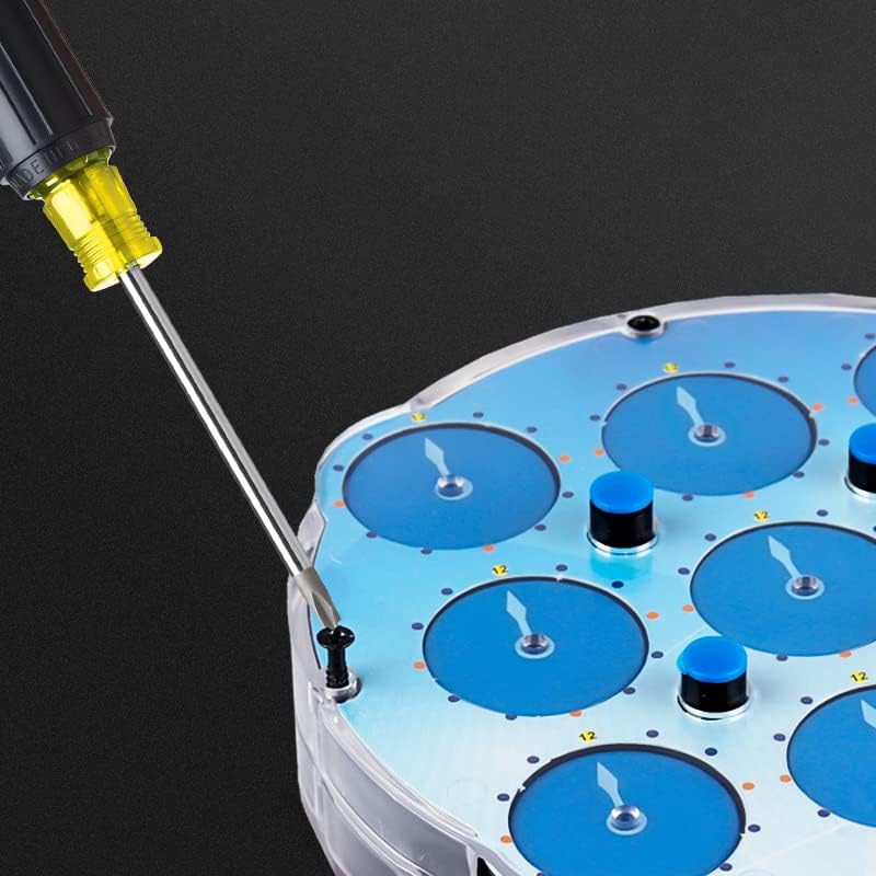 Speed Cube Clock M Magic Clock Transpsarent Blue Speed Clock Puzzle Educational Fidget Cube 3D Puzzle Toy - Product image 4