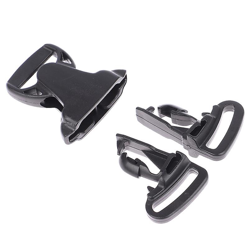 25mm 3 Way Three Point Buckle Quick Plastic Black Baby Carrier Accessory Hfmqv - Main product image