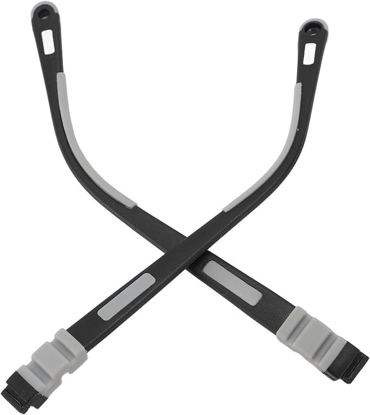   Child Eyeglass Arms Flexible Silicone Kids Glasses Legs Black Gray, Safe Non Slip Replacement for Child Eyeglass with Holes - Main product image