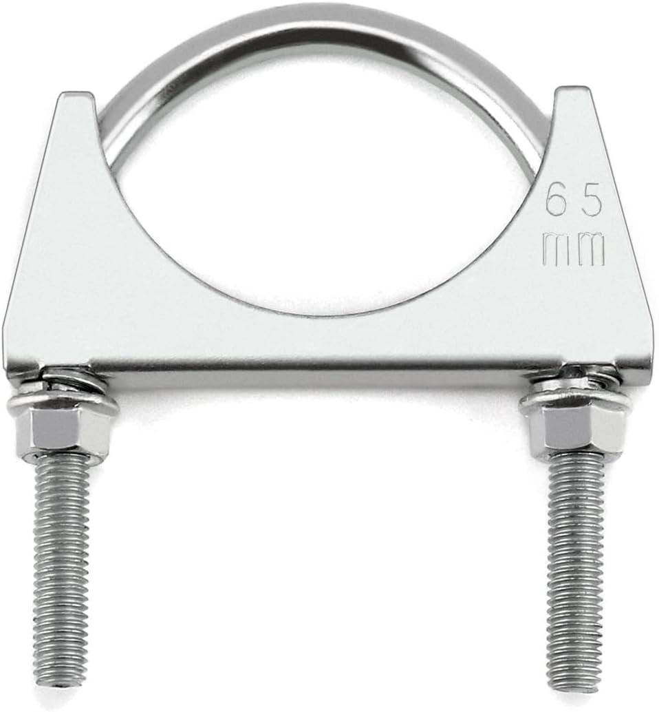 Stainless Steel U-Bolt Muffler/Exhaust Clamp (2.5" Diameter), 4 Pack U-Bolt Muffler Tip Exhaust Hook - Product image 3