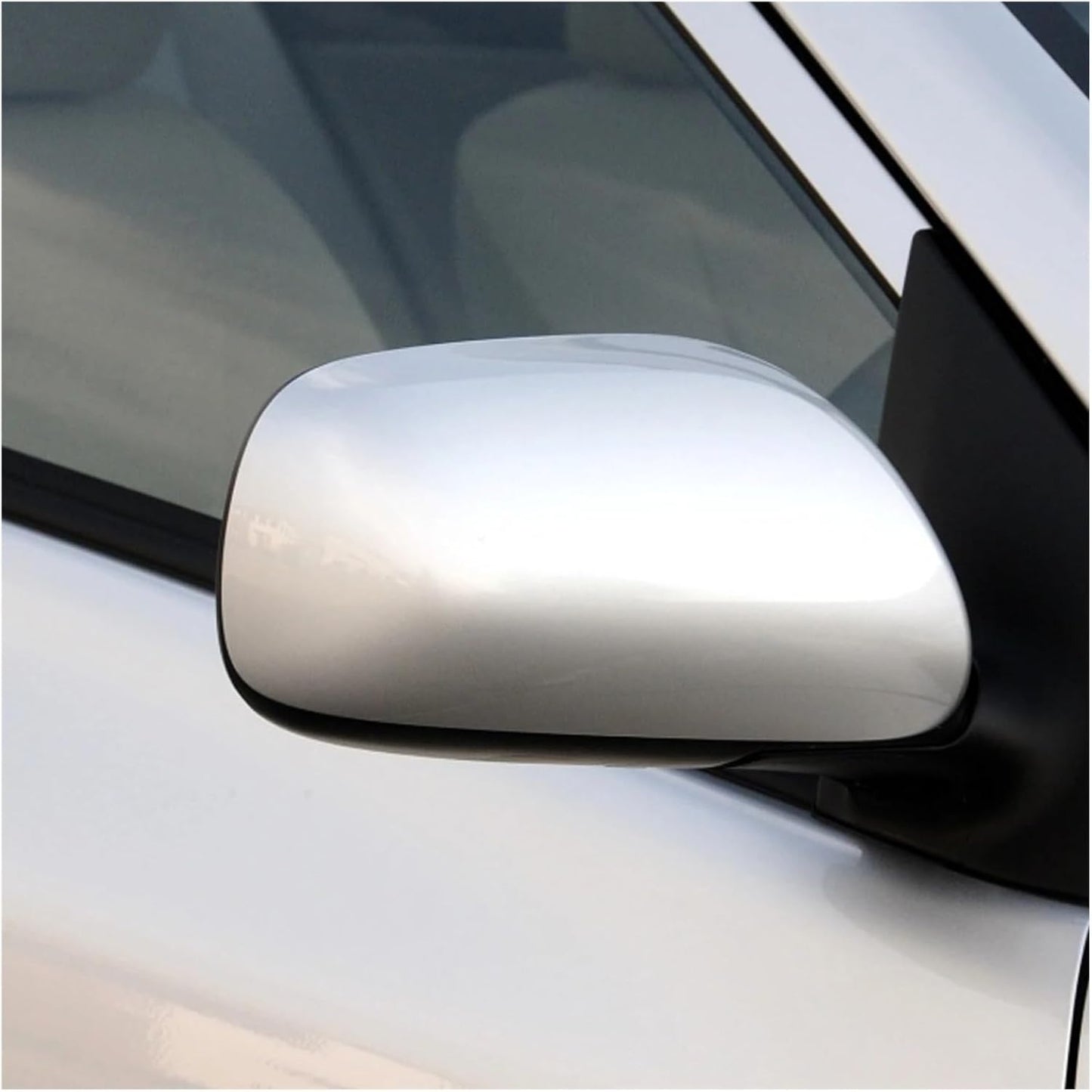 Door Rearview Mirror Cover Cap Housing Compatible For Toyota Corolla Accessories 2007 2008 2009 2010 2011 2012 2013(Silver Right) - Main product image