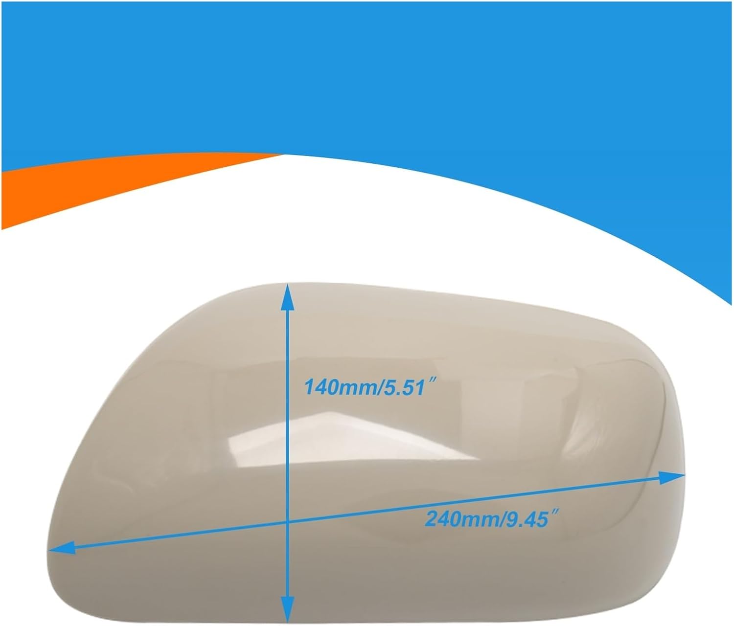 Door Rearview Mirror Cover Cap Housing Compatible For Toyota Corolla Accessories 2007 2008 2009 2010 2011 2012 2013(Silver Right) - Product image 3