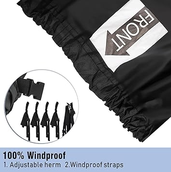 16-18ft Boat Cover Trailerable Marine Grade 600D Black - Product image 5