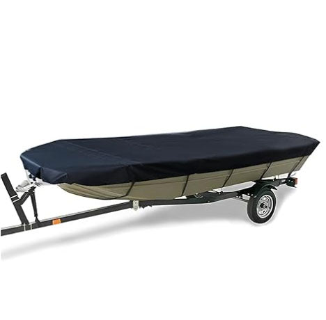 20-22FT：700cm*320cm Boat Cover Trailerable Marine Grade 210D grey - Main product image