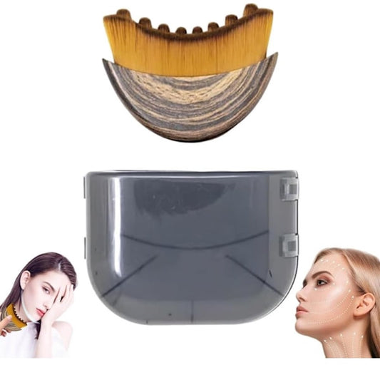 Lymphatic Drainage Facial Brush - Lymphatic Drainage Facial Massage - Chin and Jawline Modeling - Dry Facial Brush - Main product image