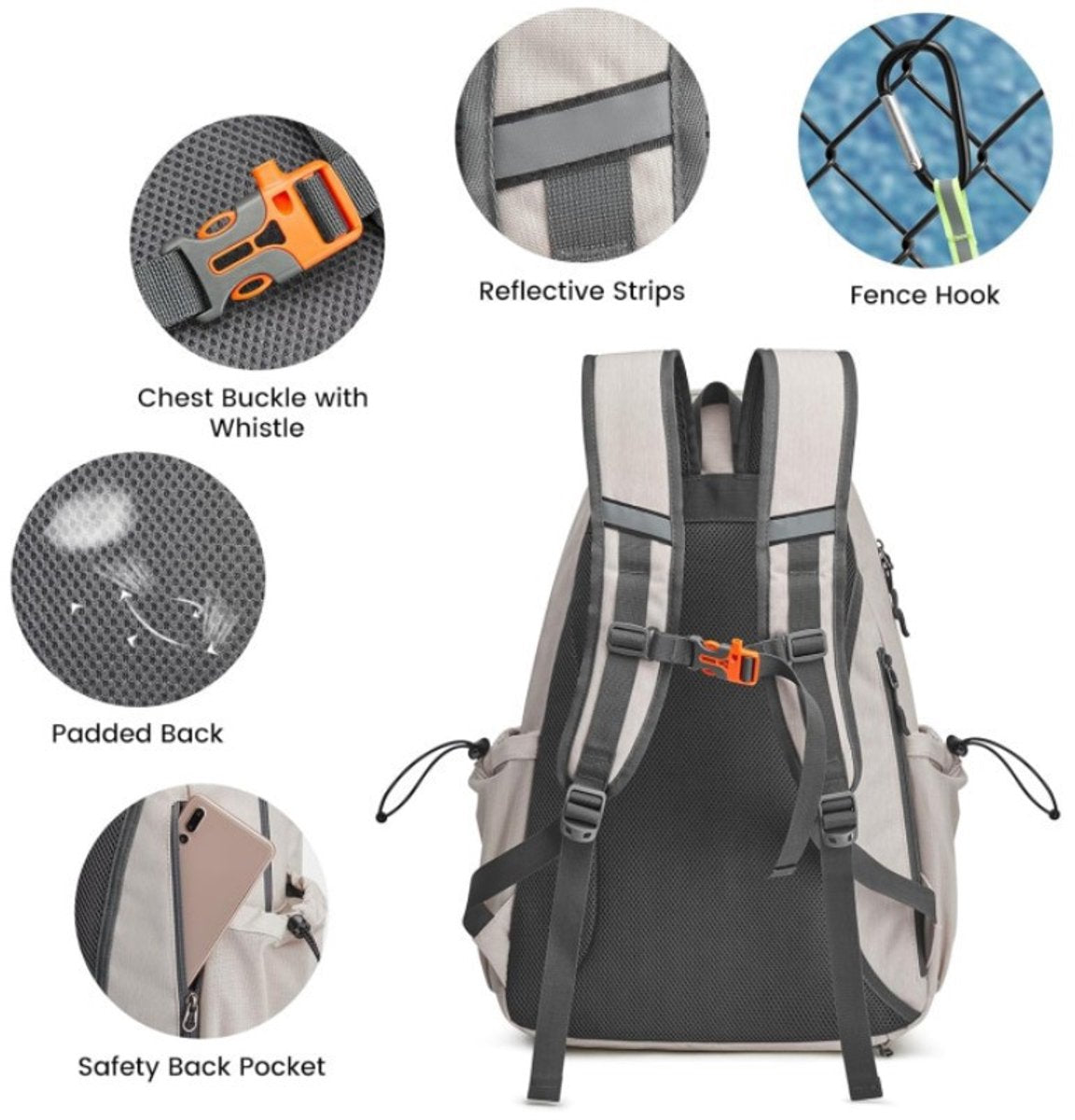 Backpack - Tennis Bag - Sports Bag - Waterproof Racket Bag - Suitable for multiple rackets with shoe compartment - black - Product image 2