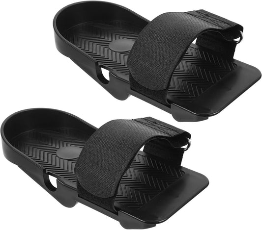 1 Pair Adjustable Flat Pedals - For Rowing Machines, Non-Slip Training Equipment - Indoor Fitness - Comfortable Pedal Design - Perfect for Home Workouts - Joint-Friendly Performance - Main product image