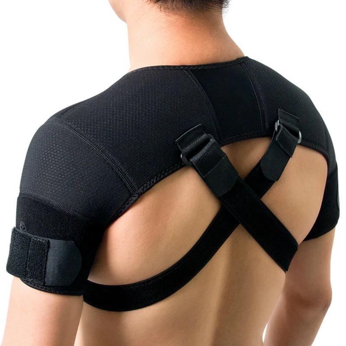 Shoulder Brace - Shoulder Support Brace for Sports - Double-Sided Adjustable & Breathable - Compression and Stability for Both Shoulders - S/M - Product image 2